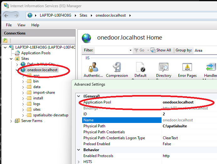 IIS Manager – stop application pools