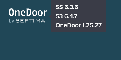 Vis OneDoor-version ved hover på logo